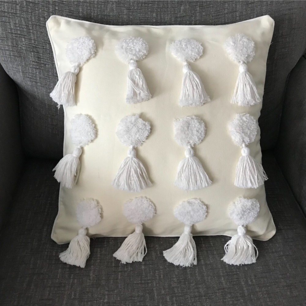 Pillow Cover 18"/18"Sofa Bed Ivory Case Embroidery Pillow Cushion Home Decor …